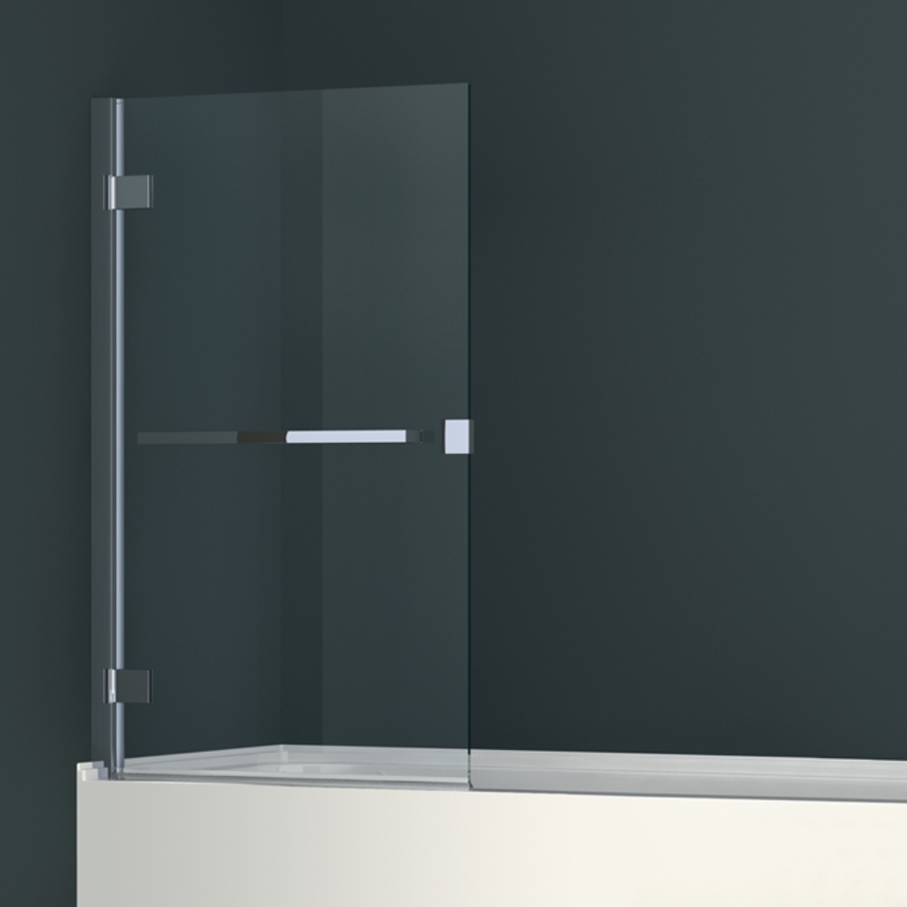 Product Lifestyle image of the Abacus Minimal One Part Bath Screen with Towel Bar